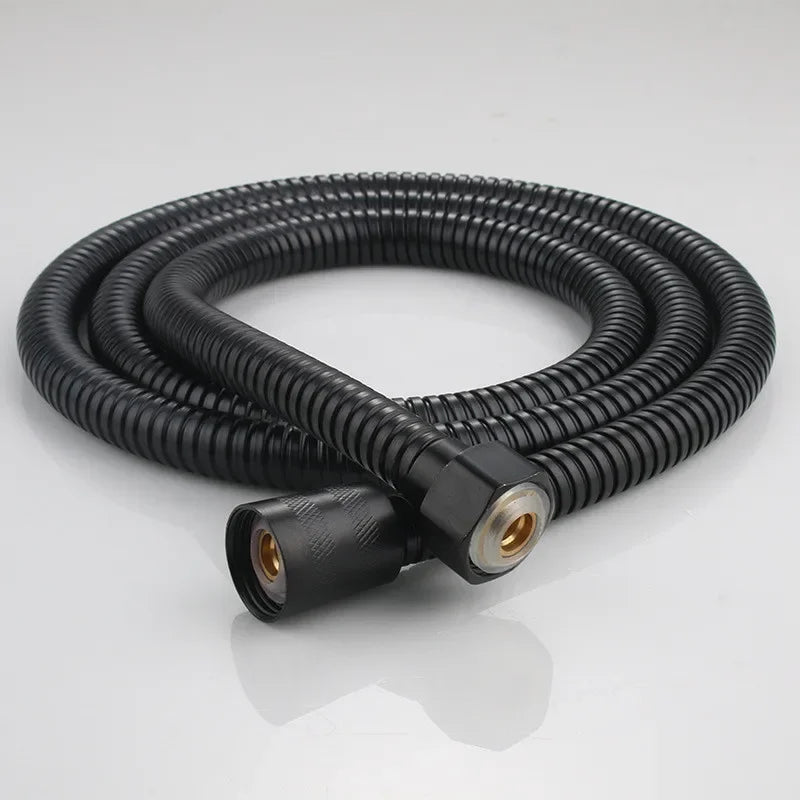 Large Black Shower Head with Filter & Mount Bracket, High Pressure 3-Modes